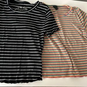 2 frilly tops worn a few times